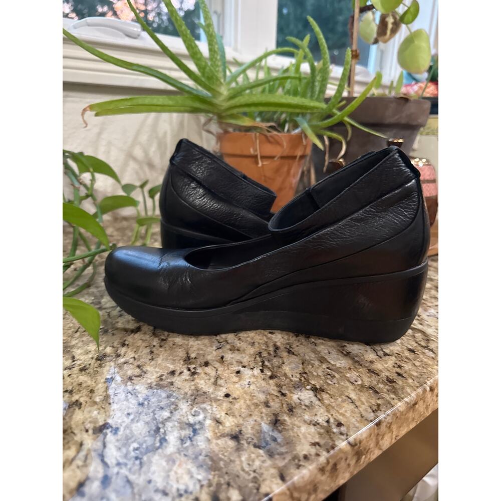 Clarks Wynnmere Fox Wedge Shoes Black Women's Size 8.5 M - Picture 9 of 11
